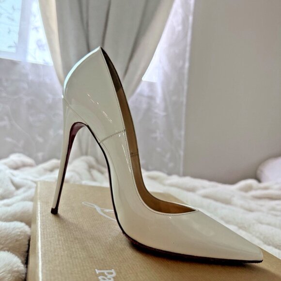 Christian Louboutin So Kate 120mm Size 36 White Patent Leather - Picture 5 of 8